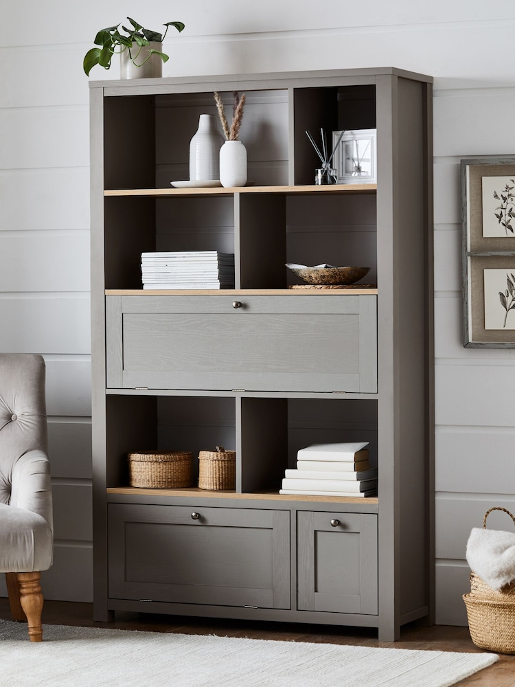 Dove Grey Malvern Oak Effect Wide Shelf - Image 2 of 10