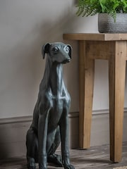 Gallery Home Black Nicholas Sitting Hound - Image 1 of 4