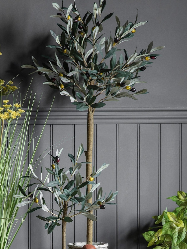 Gallery Home Green Artificial Medium Olive Tree In Pot - Image 5 of 5