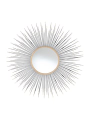 Pacific Black Starburst Round Wall Mirror - Image 2 of 3