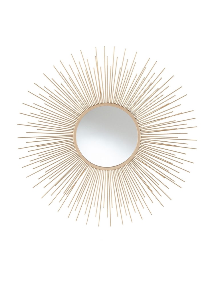 Pacific Gold Starburst Round Wall Mirror - Image 2 of 4