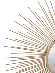 Pacific Gold Starburst Round Wall Mirror - Image 4 of 4
