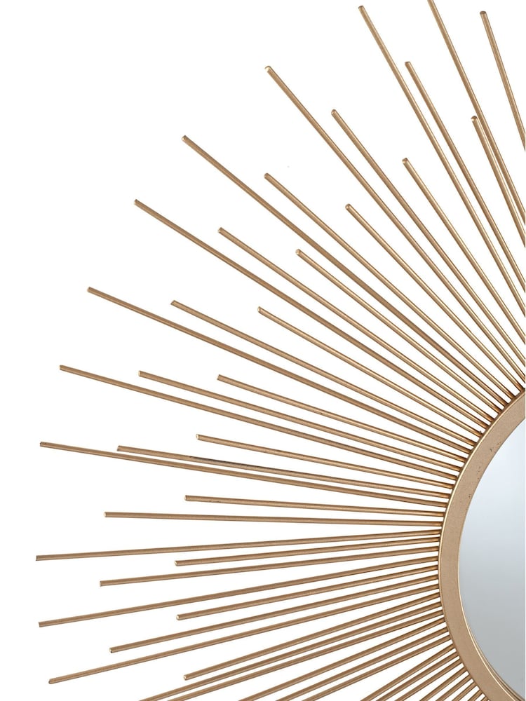 Pacific Gold Starburst Round Wall Mirror - Image 4 of 4