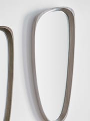 Pacific Grey Teardrop Wall Mirror - Image 1 of 4