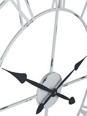 Pacific Grey Soft Grey Metal Round Wall Clock - Image 6 of 6