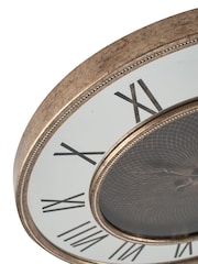 Pacific Gold Antique Gold Metal & Mirror Geo Print Wall Clock - Image 4 of 7