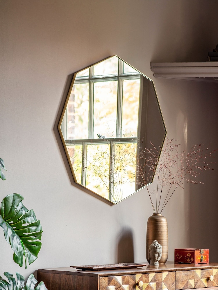 Gallery Home Gold Drew Octagon Mirror - Image 1 of 4