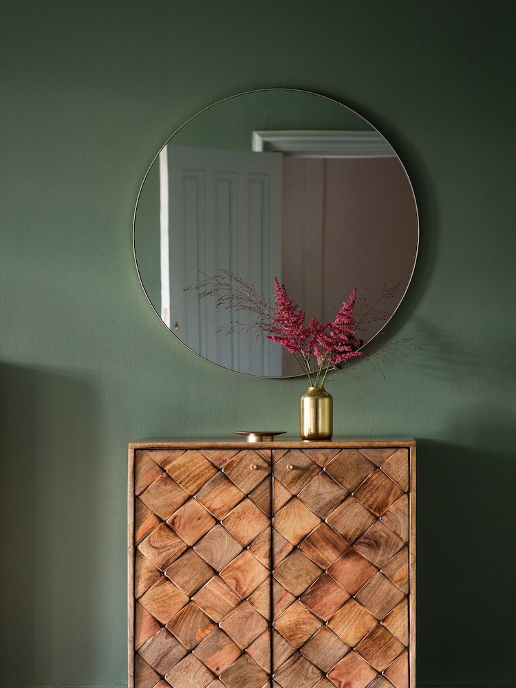 Gallery Home Gold Drew Round Mirror - Image 1 of 2