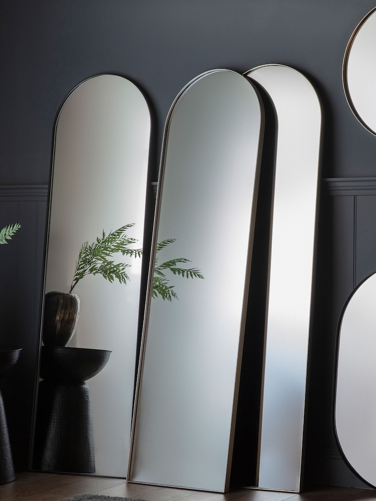 Gallery Home Black Macey Arch Mirror - Image 1 of 2 Gallery Home Black Macey Arch Mirror - Image 1 of 2