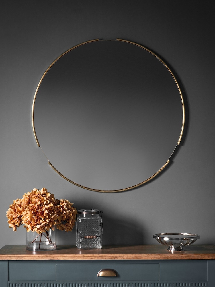 Gallery Home Gold Leon Round Mirror - Image 1 of 3