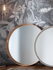 Gallery Home Natural Lainey Round Mirror - Image 1 of 3