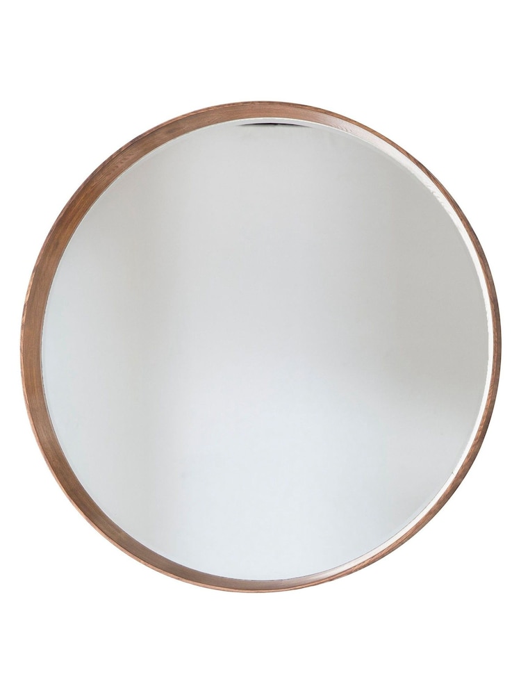 Gallery Home Natural Lainey Round Mirror - Image 2 of 3