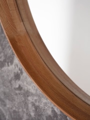 Gallery Home Natural Lainey Round Mirror - Image 3 of 3