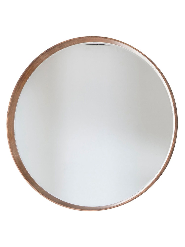 Gallery Home Natural Lainey Round Mirror - Image 1 of 1