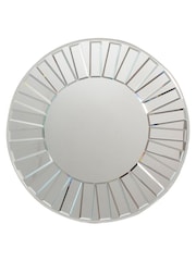 Gallery Home Silver Hooper Round Mirror - Image 2 of 2
