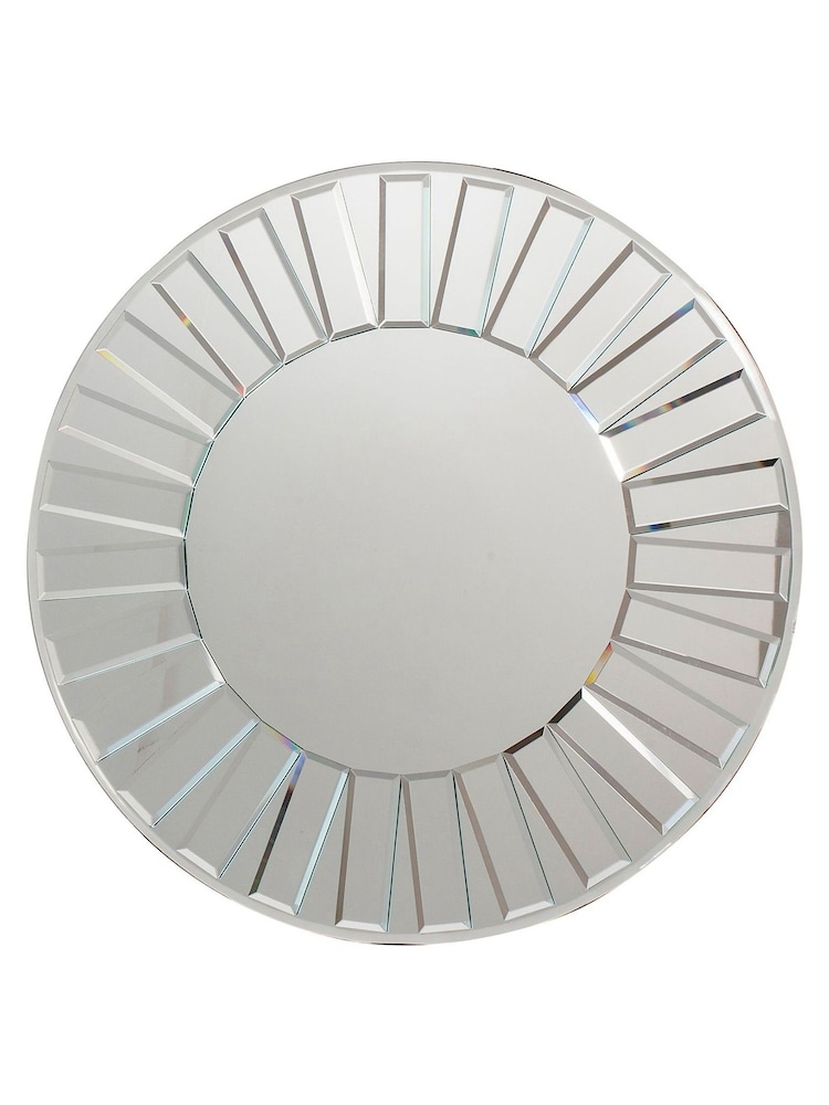 Gallery Home Silver Hooper Round Mirror - Image 2 of 2