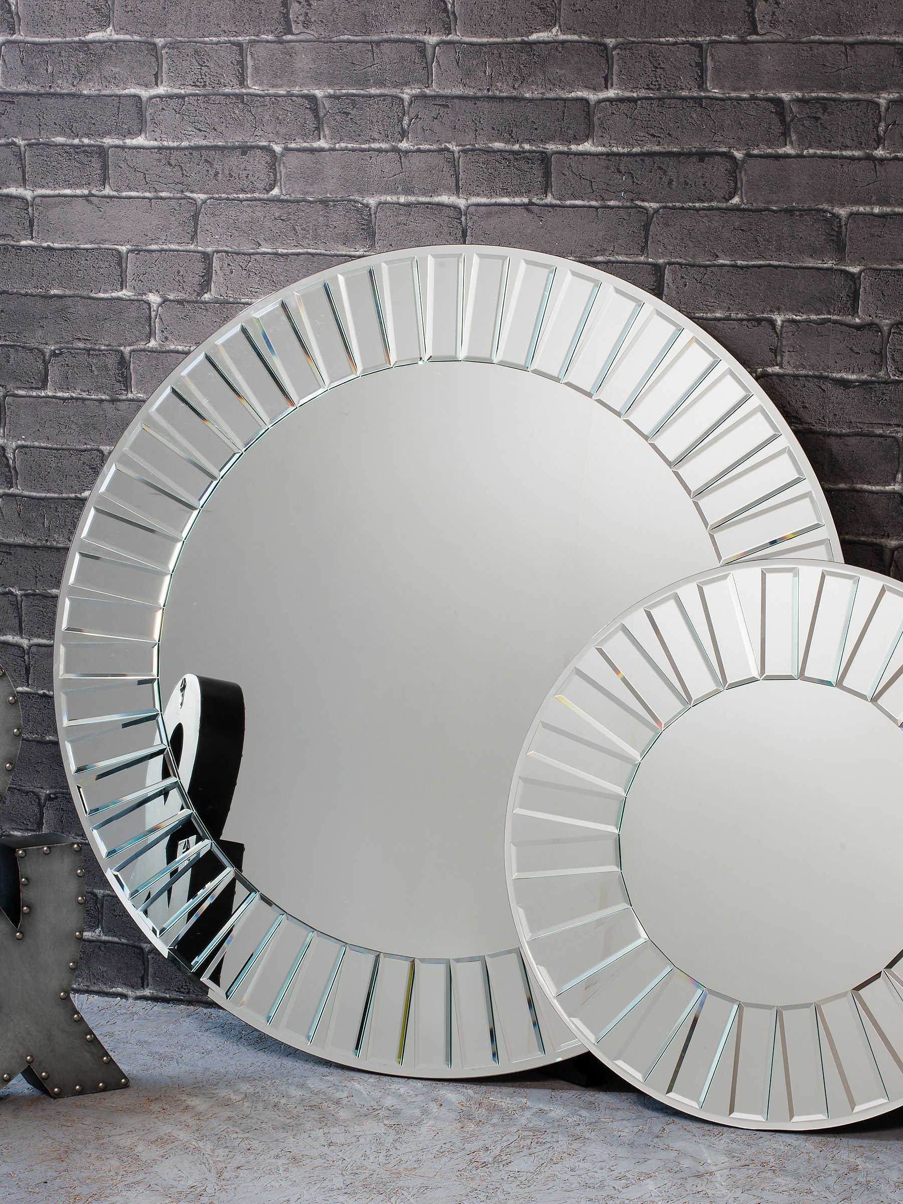 Buy Gallery Home Silver Hooper Round Mirror from the Next UK online shop
