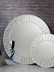 Gallery Home Silver Hooper Round Mirror - Image 1 of 2
