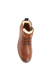 لون طبيعي - بوت بارتفاع الكاحل جلد رجالي Ealing من Jones Bootmaker - صورة 4 من 5