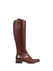Jones Bootmaker Womens Cinzia Brown Leather Riding Boots - Image 2 of 6