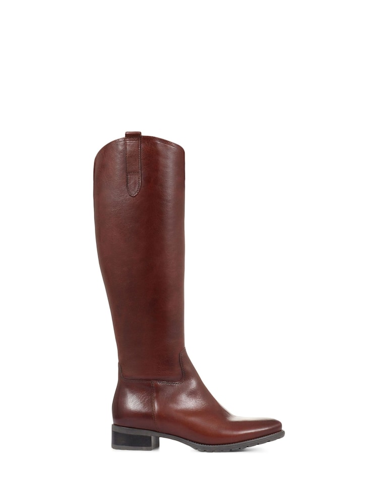 Jones Bootmaker Womens Cinzia Brown Leather Riding Boots - Image 2 of 6