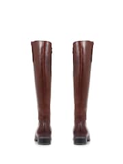 Jones Bootmaker Womens Cinzia Brown Leather Riding Boots - Image 3 of 6