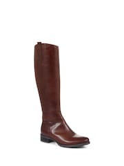 Jones Bootmaker Womens Cinzia Brown Leather Riding Boots - Image 4 of 6