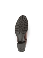 Jones Bootmaker Womens Cinzia Brown Leather Riding Boots - Image 6 of 6