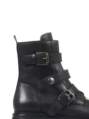 Jones Bootmaker Womens Casimira Buckle Biker Boots - Image 1 of 5