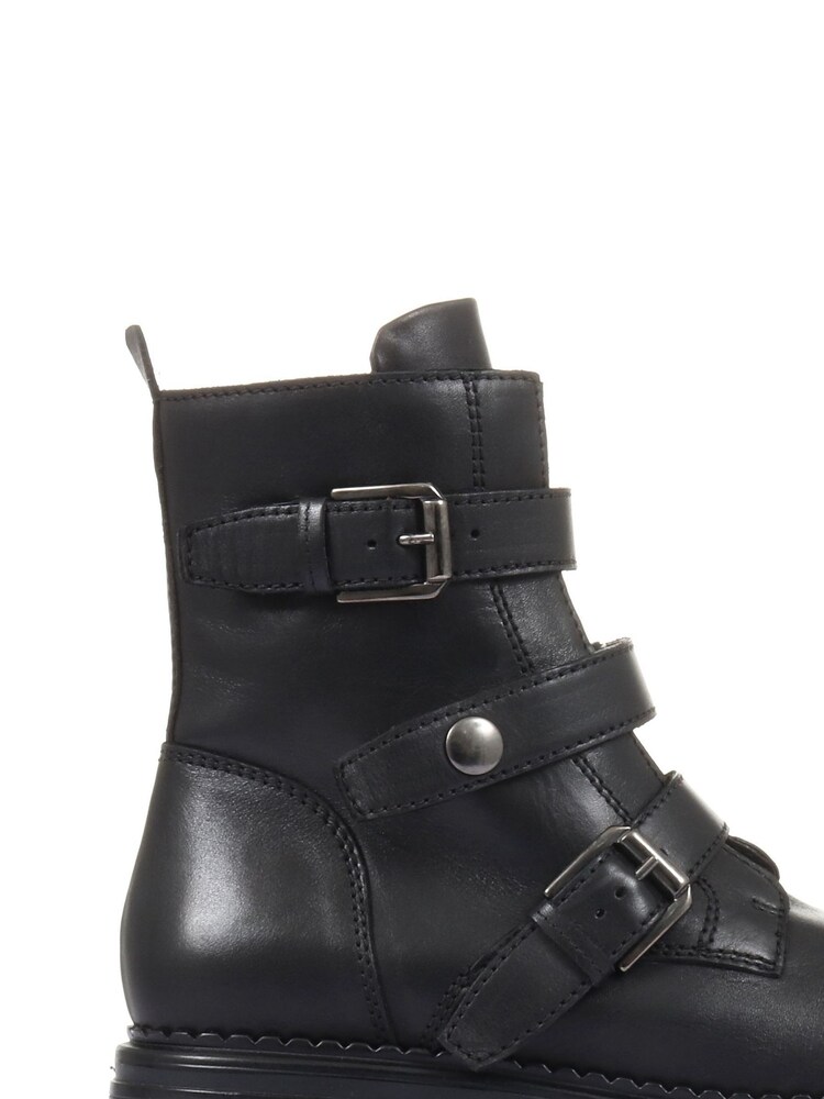 Jones Bootmaker Womens Casimira Buckle Biker Boots - Image 1 of 5