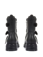 Jones Bootmaker Womens Casimira Buckle Biker Boots - Image 3 of 5