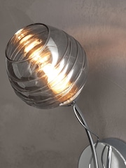 Smoke Grey Drizzle Wall Light - Image 1 of 10