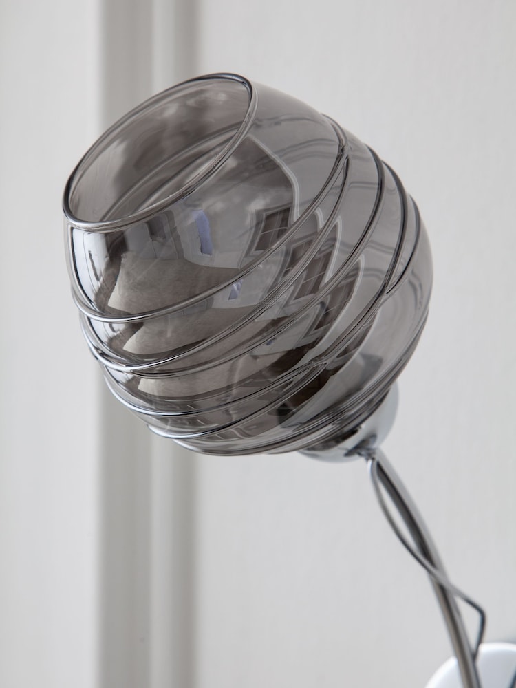 Smoke Grey Drizzle Wall Light - Image 2 of 10