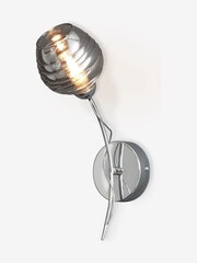 Smoke Grey Drizzle Wall Light - Image 8 of 10