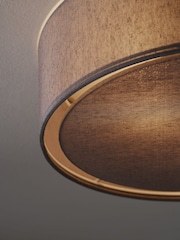 Grey Malvern 2 Light Ceiling Light Flush Fitting - Image 3 of 7