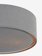 Grey Malvern 2 Light Ceiling Light Flush Fitting - Image 7 of 7