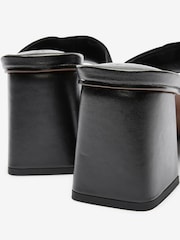Black Regular/Wide Fit Forever Comfort® Block Heel Mule Sandals - Image 7 of 7