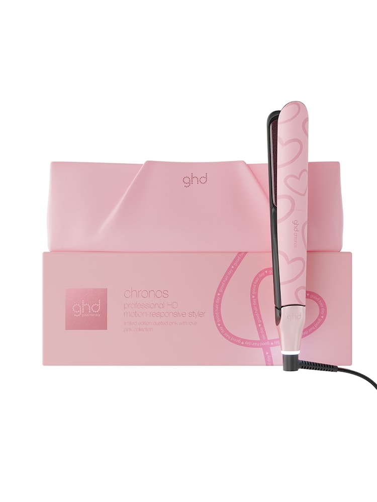 ghd Dusted Pink Chronos Hair Straightener Limited Edition - Image 1 of 4 ghd Dusted Pink Chronos Hair Straightener Limited Edition - Image 1 of 4