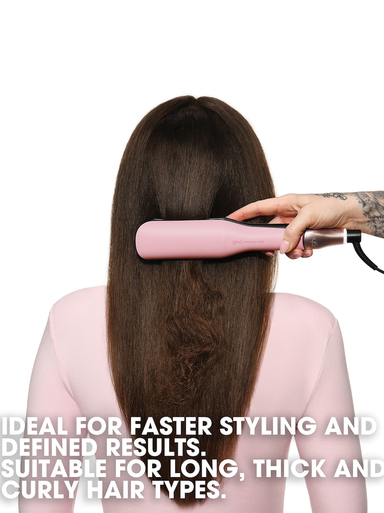 ghd Dusted Pink Chronos Max Wide Plate Hair Straightener - Image 4 of 4 ghd Dusted Pink Chronos Max Wide Plate Hair Straightener - Image 4 of 4