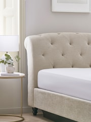 Soft Texture Light Natural Hartford Upholstered Ottoman Storage Bed Frame - Image 6 of 12