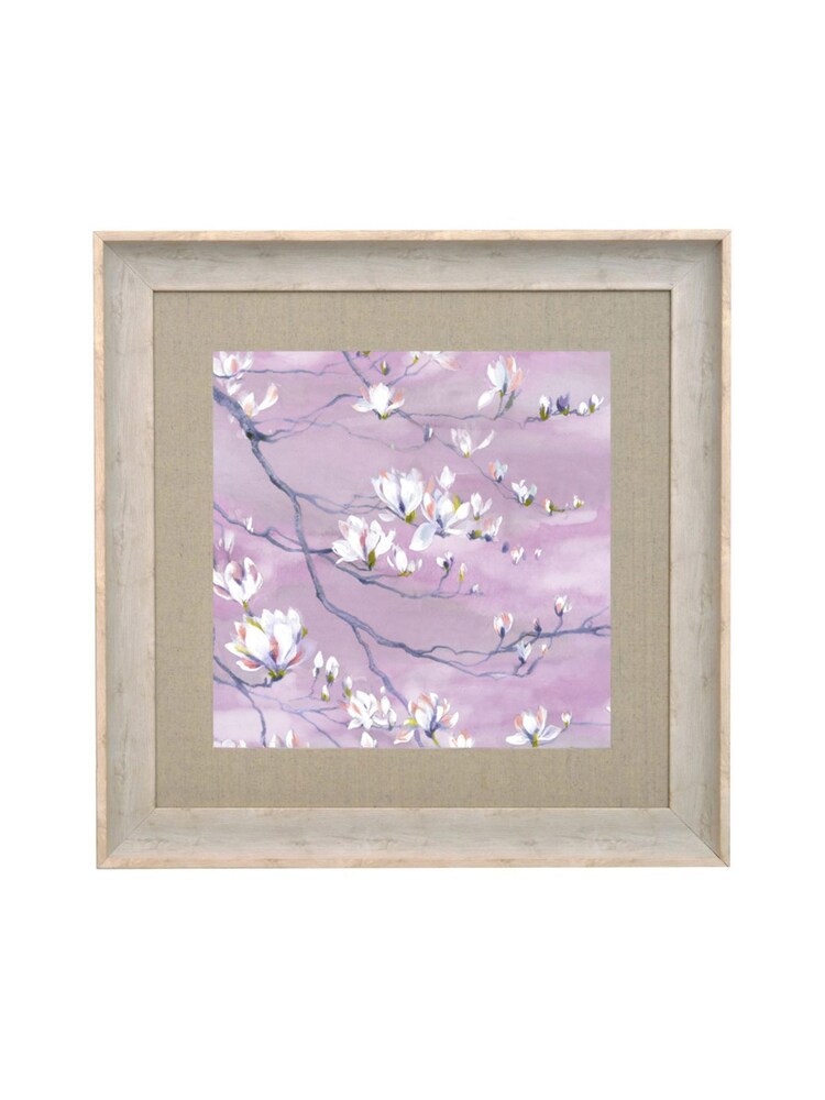 Voyage Pink Large Square Birch Framed Amoena Wall Art - Image 2 of 2