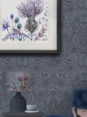 Voyage Purple Large Ebony Box Frame Elysium Wall Art - Image 2 of 3