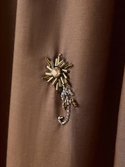 Mango Brown Emebllished Elasticated Waist Balloon Trousers - Image 3 of 3