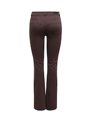 ONLY Black Mid Waist Flared Leg Jeans In Super Stretch - Image 2 of 3