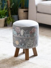 Voyage Grey Monty Ariundle Granite Footstool - Image 1 of 3