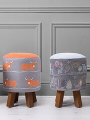 Voyage Grey Monty Ariundle Granite Footstool - Image 3 of 3