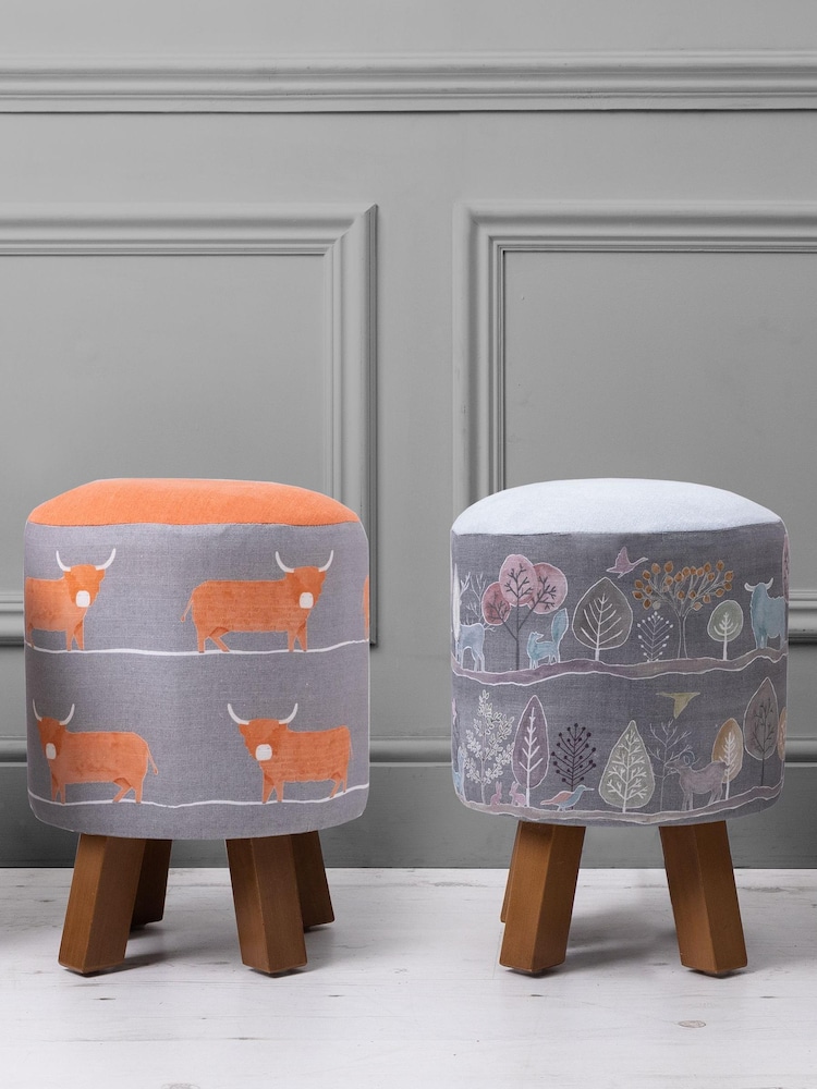 Voyage Grey Monty Ariundle Granite Footstool - Image 3 of 3
