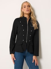 Long Tall Sally Black Military Jacket - Image 1 of 6