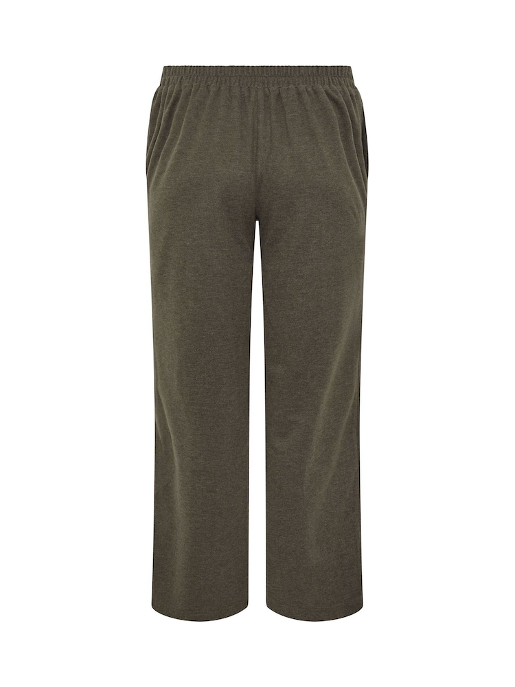 M&Co Brown Petite Pintuck Wide Leg Trousers - Image 6 of 6