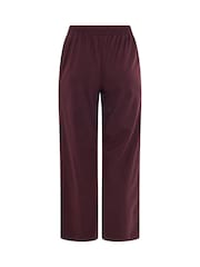 M&Co Purple Petite Pintuck Wide Leg Trousers - Image 6 of 6